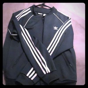 Adidas green track suit jacket size M